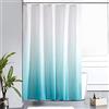 Furlinic Tenda Doccia Antimuffa Tessuto Impermeabile Lavabile Piccola Tende Doccia Design Poliestere con 10 Ganci Tenda Doccia Colorata Scorrevole vasca Bagno 150x180cm Alzavola Gradiente