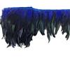 Sowder Rooster Hackle - Frange in piuma con bordo 12,7-17,8 cm di larghezza, confezione da 4.6 m (blu reale)