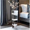 Artloge Vaso da terra alto Crushed Diamond: vaso per fiori in cristallo argentato a specchio da 70 cm, alto per grandi fiori secchi, erba della Pampa - Vasi per fiori da terra moderni e di lusso,