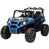 AIYAPLAY Macchina per Bambini 3-8 Anni 24V 2 Posti 3 Velocità e Telecomando Blu