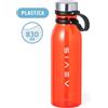 50 Borracce in RPET 830 ml con Tappo in Acciaio e Cinturino in Silicone Personalizzata