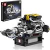 Mould King 10207 Tecnica V8 Engine Kit Blocchi da Costruzione Blocchi di Morsetto Motore V8 Engine Model Kit Simulazione Auto Motori Model Kit per Auto Truck Fans (761 Parti)