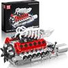 Mould King 10210 Technik V12 - Kit di costruzione per motore a benzina, mattoncini da costruzione per adulti (1366 pezzi)