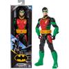 DC Comics, Action Figure Robin Armatura, Supereroe Giocattolo in Scala, Personaggio Mondo Batman Alto 30 cm, Supereroe con 11 Punti di Articolazione, Giochi per Bambini e Bambine, 3+ anni