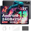 Blackview Tablet 11 Pollici Android 15 Gemini AI, 24 GB RAM + 256 GB ROM
