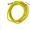 Celly, Cavo USB-C a USB-C con Connettore Reversibile per Ricarica Veloce, Lunghezza 1,5 m, Connettori in PVC e Rivestimento in Nylon Anti-piegamento, Carica e Trasferimento Dati Rapidi, Giallo