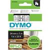 DYMO D1 etichette originali | 24 mm x 7 mm | stampa nera su bianco | etichette autoadesive per etichettatrice LabelManager | 1 Pezzo