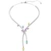 Swarovski x Ariana Grande Collana, Taglio misto, Libellula, Multicolore, Placcato rodio