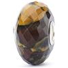 Trollbeads TSTBE-20024 - Charm da donna Calzit in argento 925 con cristallo marrone, cristallo