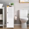 Pinkgarden Porta carta igienica impermeabile e salvaspazio, piccolo armadietto da bagno in PVC sottile, 75,5 cm (altezza) x 24 cm (larghezza) x 22 cm
