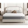 Bednew Materasso Maxi Matrimoniale 180x200cm, Certificato Öko-Tex, Spessore 31cm, Ibrido Molle Insacchettate e Memory Foam, Supporto Lombare 7 Zone, 101 Notti di Prova