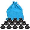 Hydream Coppettazione Silicone Cupping Terapia Set Silicone Massaggio Coppette, Coppe Massaggiatore, Anti Cellulite Vuoto Coppe, Rilassamento Muscolare, Sollievo dal Dolore, Anti Età (12PZ/Nero)