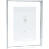 Deknudt Frames - Cornice portafoto - tra due bicchieri - bordo argentato - alluminio - per formato fino a 30 x 40 cm - S028D1 - da appendere