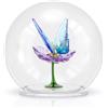 Swarovski Idyllia Sfera in Vetro con Farfalla e Fiore