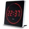 Orium 11937 Orologio a LED Metallo/Alluminio/Vetro Nero/Argento 28 x 2,5 x 28 cm