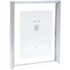 Deknudt Frames - Cornice portafoto - tra due bicchieri - bordo argentato - alluminio - per formato fino a 20 x 25 cm - S028D1 - da appendere o da appendere