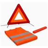 PAIF Triangolo Autoferma Micro con Piede a Ragno - Omologato ECE 27R04 - Triangolo Emergenza Compatto Autoportante - Alta visibilità e Custodia Rigida Inclusa (1, PAIF® Triangolo Gilet Arancione)