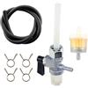 MCHNIC Rubinetto benzina M16 x 1 con tubo benzina, filtro benzina per Simson, MZ, AWO, IWL, IFA, EMW R35, DKW RT 200, NSU Max