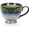 TELANKS Tazza da caffè in ceramica da 500 ml, grande tazza da tè con manico