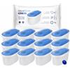 Aquafloow Cartucce Filtranti 12 Pezzi per Acqua Mg+ Magnesio | Compatibili con Dafi Unimax Aquaphor A5 Brita Maxtra+ Philips AWP212/10
