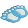 G-LIKE Tappetino da bagno per porta del bagno, con zampa e piedini, antiscivolo, impermeabile, ad asciugatura rapida, lavabile, resistente, 40 cm x 60 cm (blu)