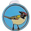 OUKENS Marcatore per Palline da Golf, Clip per Visiera per Cappello da Golf con Motivi Multipli con Pennarello Magnetico per Palline(Uccello Blu)