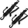 WDZGX Cordino da Immersione Diving Lanyard con Clip Cordino Subacquee anticorrosivo Cordino a Spirale Anti smarrimento a Molla estende Fino a 150 cm 2pcs per Snorkeling e Arrampicata su Roccia