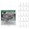 Colmic - 20 Ami da Pesca Nuclear in Acciaio Carbonio N957NX Taglia 14, Finitura Nickel - Flatted, Round, Microbarb - Precisione e Tenuta Ottimale - Prodotto ufficiale Colmic