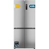 Cecotec Frigorifero 4 Porte Semi-Integrabile No Frost Bolero CoolMarket 4D 456 SBI Inox E. Extra Capacità Max 456L, Altezza 189cmx83cm Larghezza, MetalFlexCooling, Compressore Inverter Silenzioso
