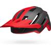 BELL 4forty Air, Casco da Bicicletta Unisex Adulto, Grigio Opaco/Rosso, S