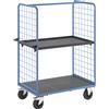 eurokraft pro Carrello a ripiani con sponde grigliate eurokraft pro