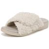 Vionic Pantofole da donna Relax II Slides, Tessuto bianco panna, 38.5 EU