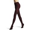 FALKE Family W Ti cotone sostenibile tinta unita 1 pezzo, Collant Donna, Rosso Barolo 8596, 40-42
