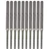 BQLZR - Set di 10 punte da trapano prolungate con punta argentata in diamante per perforare minerali, perle, agata, gioielli, argento, BQLZRN30151