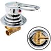 HEHUANG Miscelatore Rubinetti Doccia in Ottone Valvola Di Derivazione Miscelatore Acqua Fredda e Calda Rubinetto Vasca Da Bagno Per Doccia/Bagno (Intubation)