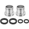 QUARKZMAN 2Pcs Adattatore Aeratore Rubinetto, M18 Maschio A M22 Maschio Con Guarnizione, Lunghezza 18mm