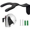 Disnace Portacasco da Parete, Porta Casco Moto da Parete, Espositore Caschi Moto, Appendi Casco Motos da Paretes, Appendi Cascos Resistenti con Viti per Caschi Giacche Borse, Nero (1)