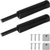 Tolenre 2 Pezzi Push Pull per Ante, Apertura a Pressione Ante Chiusura Magnetico, Scrocco Magnetico Chiusura Magnetica, per Sportelli con Chiusura Morbida per Cassetti Armadio Cucina (Nero)
