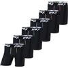 MKX - Boxer da Uomo, Confezione da 6, Traspirante, Morbido ed Elastico (Taglie dalla S alla 3XL) (IT, Testo, 3XL, Regular, Regular)