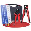 HYCHIKA BETTER TOOLS FOR BETTER LIFE HYCHIKA Pinza Crimpatrice Capicorda，Spelafili Automatico 3 in 1, Strumenti di Crimpatura con 1200PCS Cavo Connettori 0.25-10mm²(AWG 24-8) Terminals, Pinza Capicorda, Attrezzi Kit Elettricista