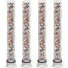 YEAUPE 4 Pack Filtro di Ricambio per Soffione Doccia - Cartuccia di Ricambio-Rimuove il Cloro-Riduce Pelle Secca e Prurito,Facile da Installare