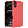 N NEWTOP Cover Compatibile per Apple iPhone 16, Custodia TPU SOFT Gel Silicone Ultra Slim Sottile Flessibile Case Posteriore Protezione Fotocamera Anti Urto Guscio Scocca Colorato Fina (Rosso)