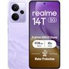 realme 14T 5G Smartphone 8+256GB, Viola Fulmine, Schermo 6.67 pollici, Refresco a 120Hz, Batteria 5130mAh, Fotocamera 50MP, MediaTek Dimensity 6300, Protezione ArmorShell, IP69