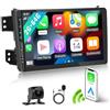 CAMECHO 2+64G 9 Pollice Android 13 Autoradio per Suzuki Splash Ritz Opel Agila 2004-2014 con GPS WIFI FM, Radio Wireless Carplay HD con Bluetooth Android Auto RDS con Telecamera Posteriore