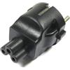 CABLEPELADO Adattatore da spina IEC320 C5 a Schuko | Spina EU Schuko a C5 | Supporta fino a 10 A, 250 V CA | Adatto per caricabatterie di dispositivi