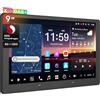 ATOTOZONE [9 QLED] X10 DAB+ Autoradio 2 Din Android, LiveView Re-moto, Agente AI & Visione AI, 8G+128G Stereo Auto, 4G LTE, Carplay Senza Fili & Android Auto, Audio 7.1.2 CH, Ingresso HDMI, 4V RCA, X10DG209E