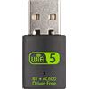 10Gtek USB WiFi Bluetooth Adapter, 600Mbps Dual Band 2.4/5GHz Wireless Network Card, USB WiFi Dongle for PC/Laptop/Desktop, Support Windows XP/7/8.1/10