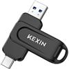 KEXIN Chiavetta USB C da 32 GB, USB 3.0 OTG, fino a 100 MB/s, porte USB Type-C e USB-A, chiavetta di memoria per cellulare, iPhone 15/16/17, tablet, auto, PC
