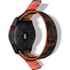 RoYiio Cinturino per Garmin Quatix 8 51mm/7X/6X/Tactix 8 51mm/Tactix 7Pro/Fenix8 51 mm/Fenix 7X Pro/6X Pro, Comodo Adesivi Magici QuickFit 26mm Nylon Cinturino per Enduro 3/2 - Mimetico Arancione