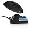 Fanxoo G-Power - Base di ricarica per mouse Logitech G502, G502X Plus, GPW, G903, G703 con luce RGB e manopola di controllo del volume (nero)
